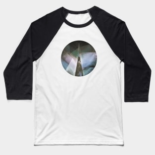 Pinnacle II - Abstract Geometric Mountains Baseball T-Shirt